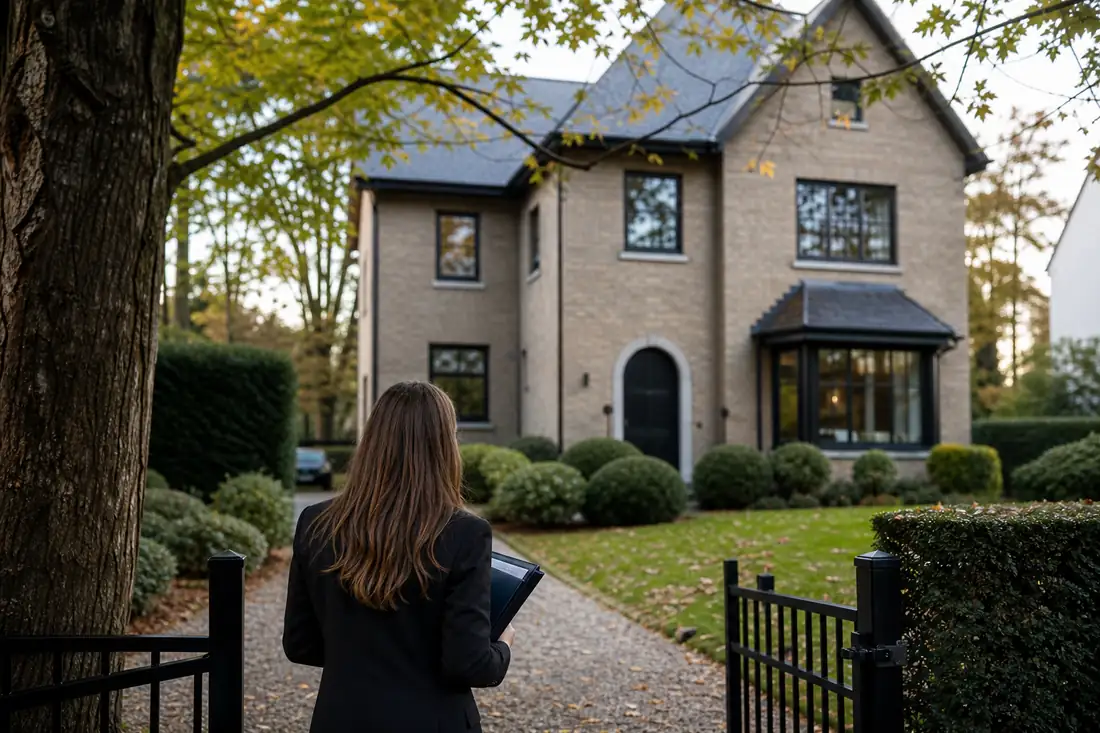Maison individuelle élégante dans un quartier arboré de Waterloo, préparée pour une mise en vente haut de gamme.
