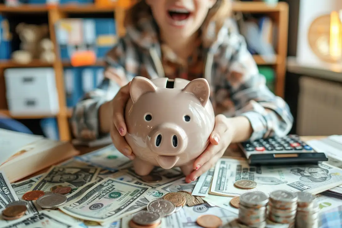 Propriétaire examinant un budget de location sur ordinateur dans un appartement lumineux et sobre.