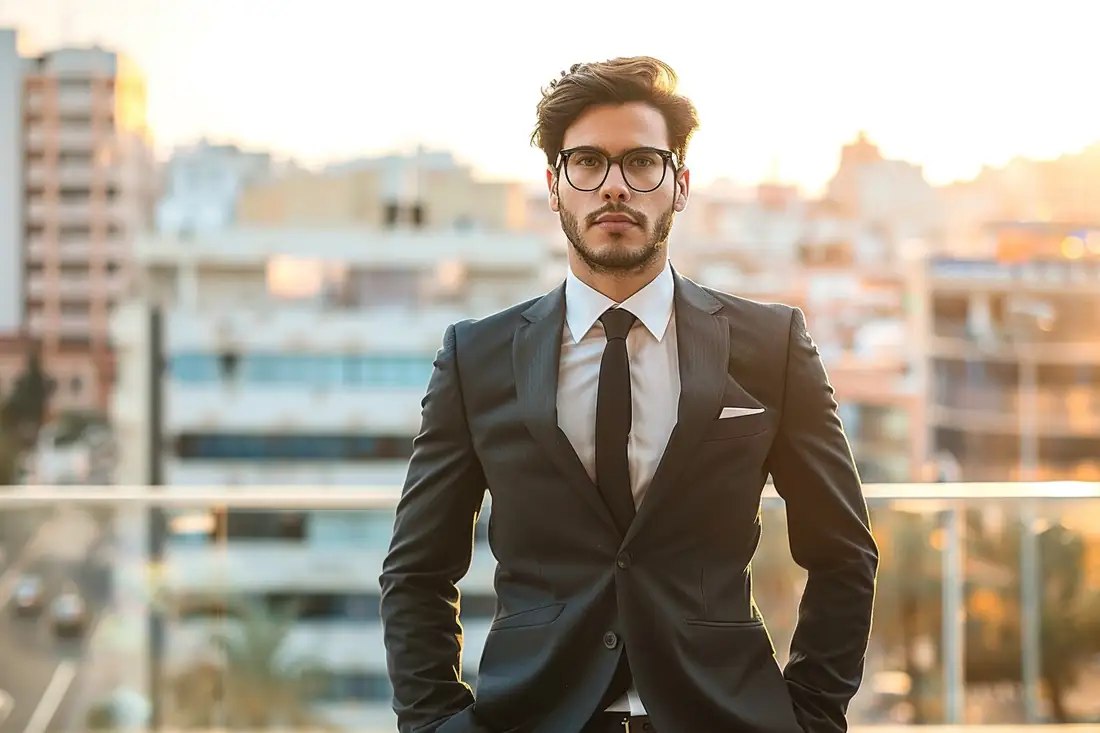 Investisseur examinant des documents d’achat immobilier avec un conseiller dans un appartement marocain.
