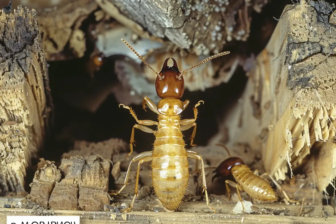 Diagnostiqueur examinant la charpente bois accessible d’une maison lors d’un contrôle termites avant vente