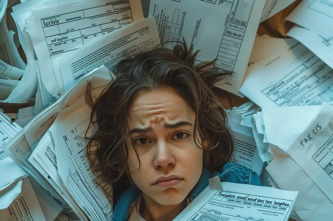 Un propriétaire examine des documents fiscaux et des devis de rénovation dans un appartement ancien lumineux.