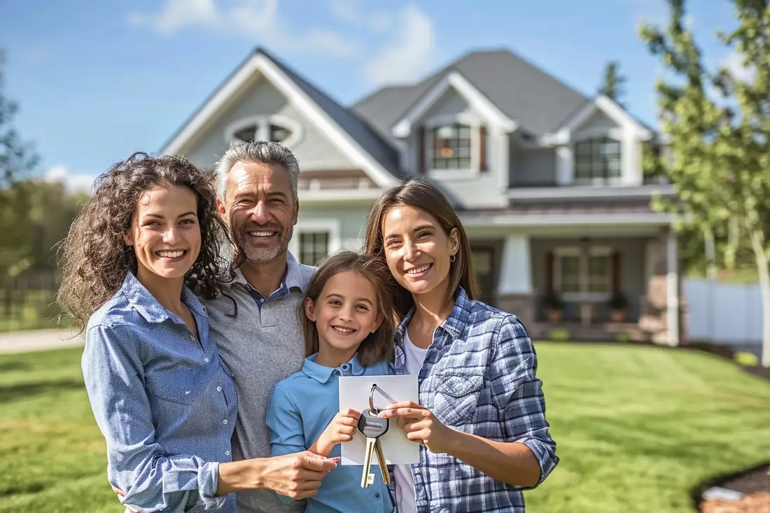 Couple examinant un budget de crédit et des plans lors d’une visite d’appartement en ville.