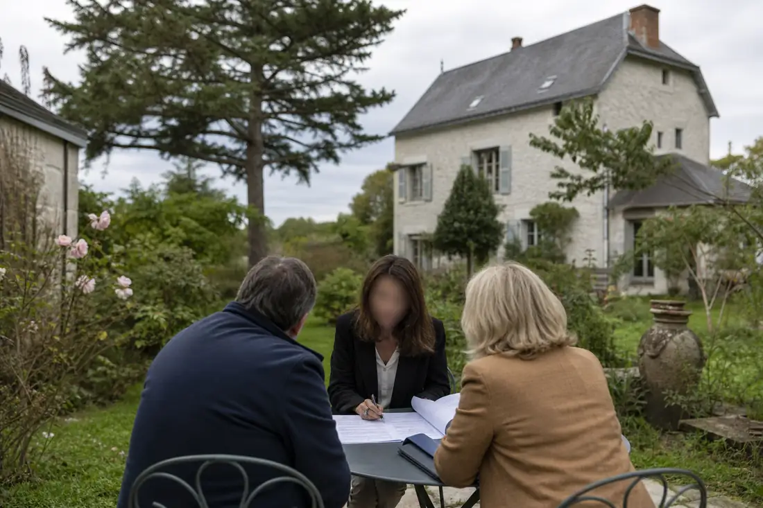Maison ancienne avec jardin en Indre-et-Loire, visitée dans le cadre d’un projet d’achat en viager.